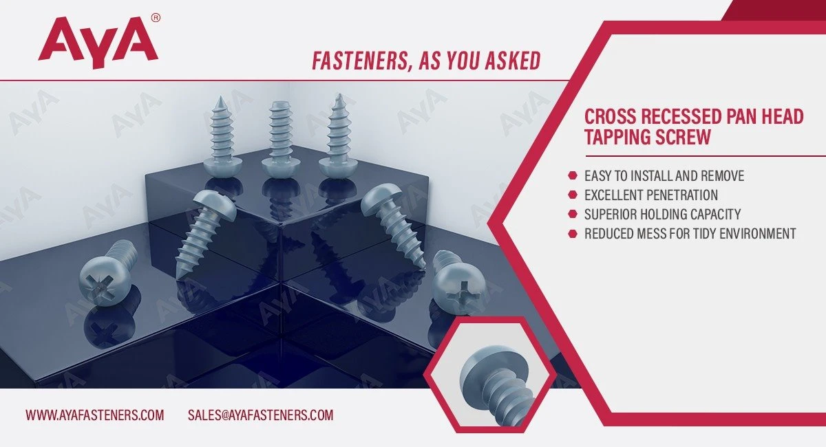 Cross Recessed Pan Head Tapping Screw-advantages