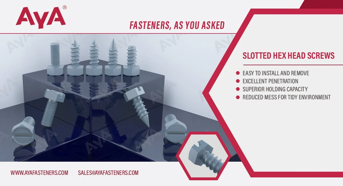 Slotted Hex Head Screws-ASME B 18.6.4-advanatage